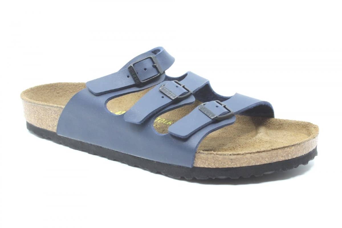 linnen over Leugen Birkenstock FLORIDA - Wijdte B - Donker blauw bestel je veilig online