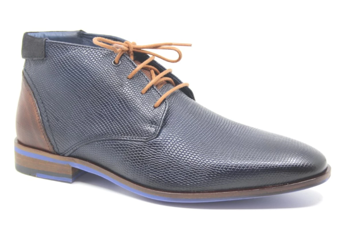 Berkelmans Berkelmans Sarvar Navy Print - Wijdte G 1/2