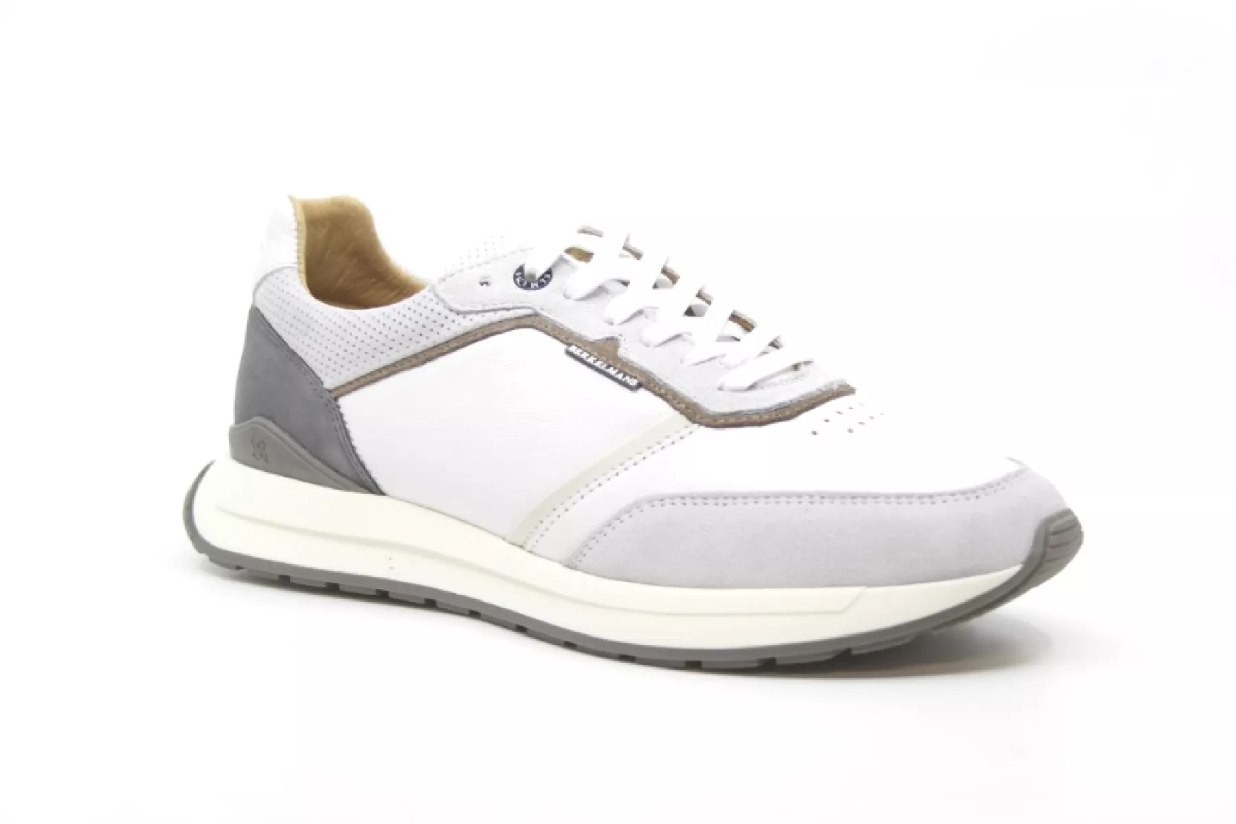 Berkelmans Berkelmans HONDO WHITE GREY - Wijdte G 1/2